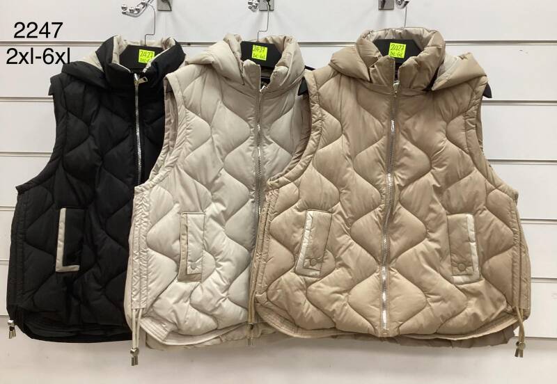 Kamizelki damskie Roz 2XL-6XL, Mix Kolor .Paczka 5 szt